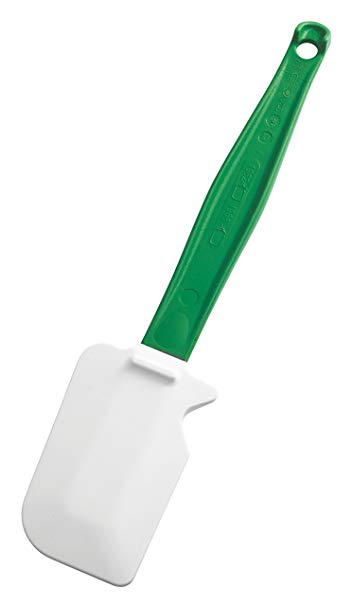 Rubbermaid Commercial High Heat Silicone Spatula, 9.5", Green Handle, 1981140