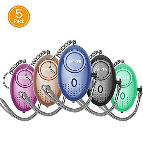 Taiker Personal Alarm for Women, 140DB Emergency Self-Defense Security Alarm Keychain with LED Light for Women Kids and Elders