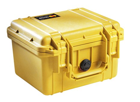 Pelican 1300 Case with Foam for Camera  - Yellow
