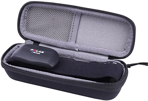 for Polar Heart Rate Sensor/Monitor/Fitness Tracker Chest Strap Hard Case fits H7/H10/Wearlink by Aenllosi (Black)