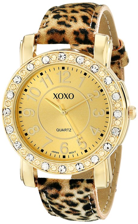 XOXO Women's XO3367 Leopard Patterned Strap Watch