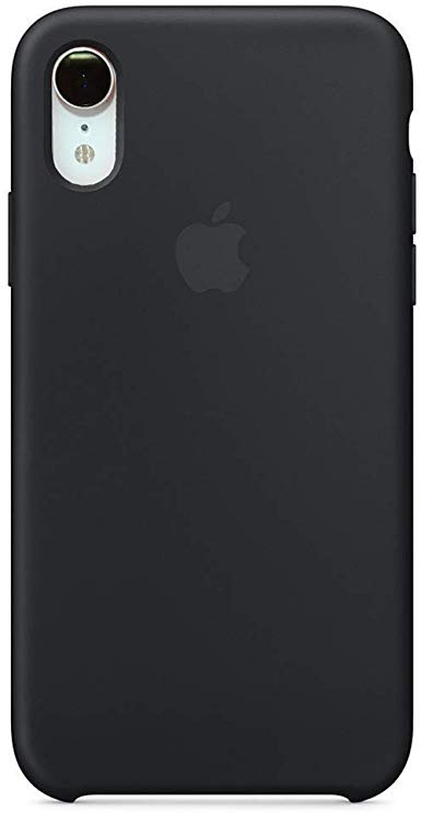 Anti-Drop iPhone XR(6.1Inch) Liquid Silicone Gel Case, TOSHIELD Soft Microfiber Cloth Lining Cushion for iPhone XR- Retail Package (Black)