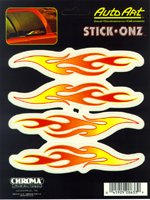 Flames Vinyl Stick Onz Decal