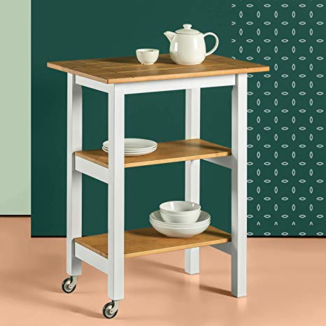 Zinus Farmhouse Kitchen Cart