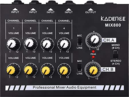 Kadence MX800 Ultra Low Noise 8-Channel Line Mixer