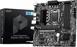 MSI B560M Pro-VDH Carte mère Intel B560 LGA 1200 Micro ATX