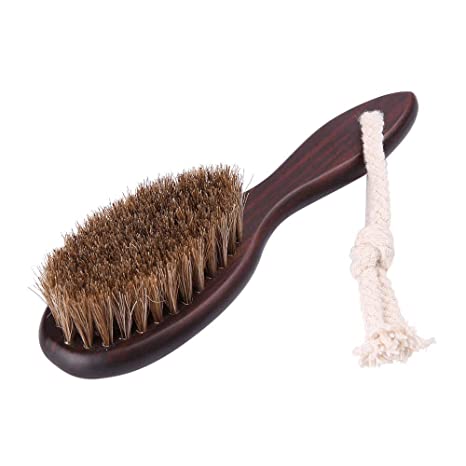 Barber Fade Brush for Man, Barber Duster Brush & Cleaning Brush, Man's Beard Brush (Red Wood)