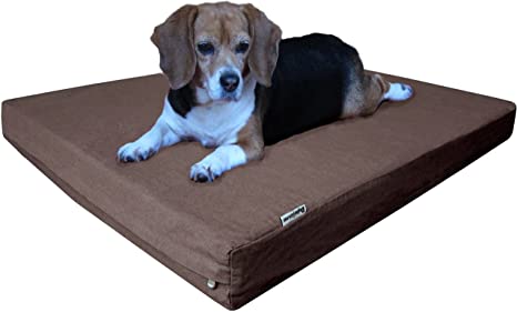 Dogbed4less Ultimate Memory Foam Dog Bed, Orthopedic Joint Relief for Small Medium to Extra Large Dogs with Waterproof Liner and Durable Machine Washable Pet Bed Cover