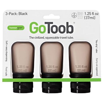 Humangear GoToob Civilized Squeezable Travel Tube (Pack of 3)