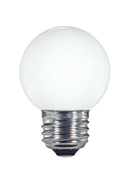 Satco S9159 LED G16 1/2 White 2700K Medium Base Light Bulb, 1.4W