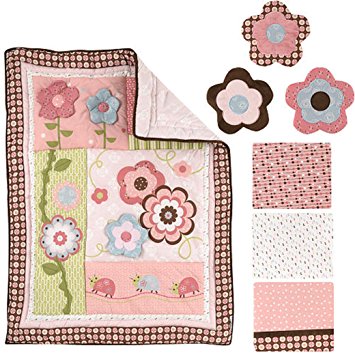 Graco 7 Piece Crib Bedding Set, Garden Girl (Discontinued by Manufacturer)