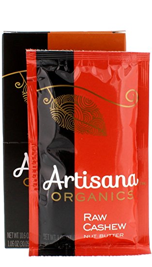 Artisana Organics - Cashew Nut Butter, USDA Organic Certified and Non-GMO Handmade Rich & Thick Spread (10 Packets, 1.06 oz)
