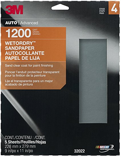 3M 32022 Imperial Wetordry 9" x 11" 1200 Grit Sheet