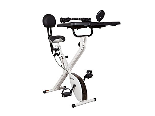 FitDesk v3.0 Desk Bike with Extension Kit, White