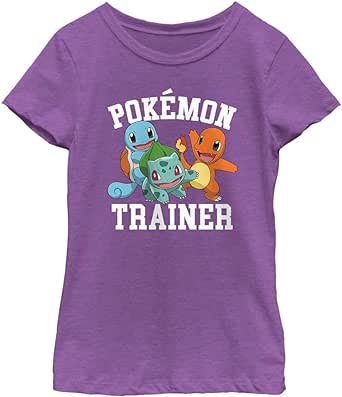 Pokemon Trainer 1 Girls Short Sleeve Tee Shirt