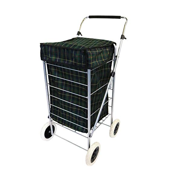 Oypla 4 Wheel Folding Shopping Mobility Trolley Bag Cart Market Laundry