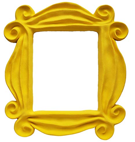 Yellow Friends Frame Peephole Door Frame Resin Handmade