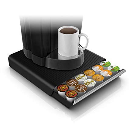 Mind Reader 'Hero' Coffee Pod Drawer Storage, K-Cup Dolce Gusto CBTL Verismo, Black