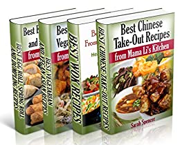 Best Asian Recipes from Mama Li's Kitchen BookSet - 4 books in 1: Chinese Take-Out Recipes (Vol 1); Wok (Vol 2); Asian Vegetarian and Vegan Recipes (Vol 3); Egg Roll, Spring Roll and Dumpling (Vol 4)