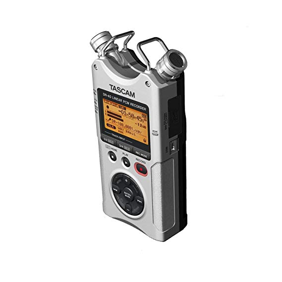 Tascam Tascam dr 40 silver 4-Track Portable Digital Recorder, Silver