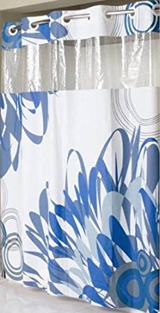 Hookless RBH14MY421 PEVA Shower Curtain - Graphic Floral