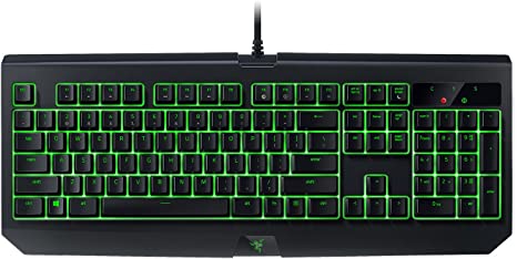 Razer BlackWidow Ultimate: Esports Gaming Keyboard - Dust and Spill Resistant - Individually Backlit Keys Green Mechanical Switches (Tactile and Clicky)