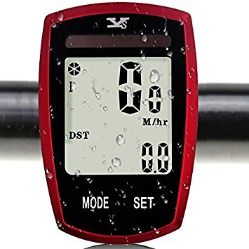 Wireless Bike Computer Automatic Wake-up Waterproof Bicycle Odometer Speedometer Pedometer With Solar Energy Charging