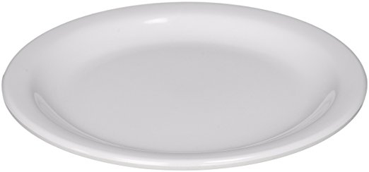 Winco MMPR-6W Round Melamine Plate, 6.5-Inch, White ( 12 Count )