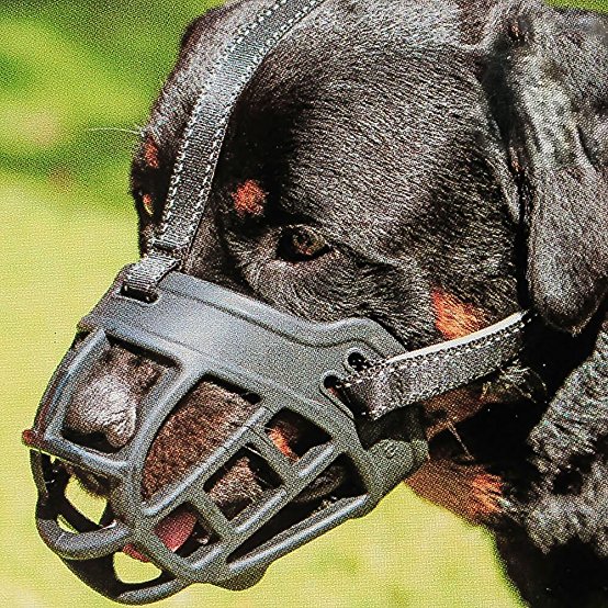 Dog Muzzle,Soft Basket Silicone Muzzles for Dog, Best to Prevent Biting, Chewing and Barking, Allows Drinking and Panting, Used with Collar