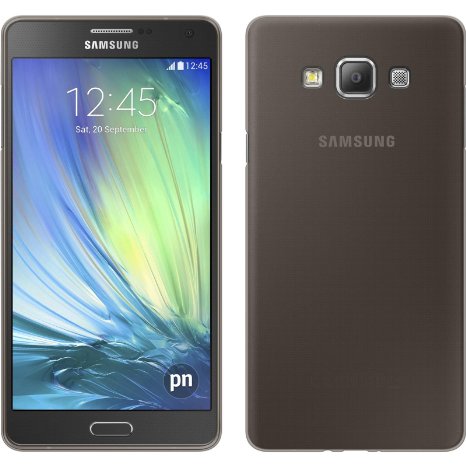 Silicone Case for Samsung Galaxy A5 - Slimcase gray - Cover PhoneNatic   protective foils