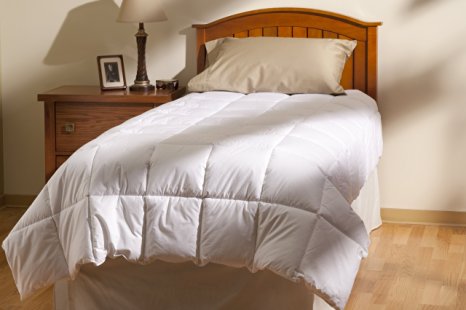 Aller-Ease 100% Cotton Allergy Comforter, Twin, White