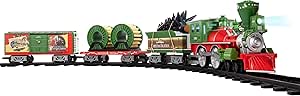 Lionel Battery-Operated Christmas Vacation Toy Train Set with Locomotive, Train Cars, Track & Remote with Authentic Train Sounds, & Lights for Kids 4