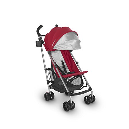 UPPAbaby G-LITE Stroller, Red/Silver, Denny