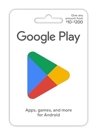 Google Play gift card - give the gift of games, apps and more (US Only)