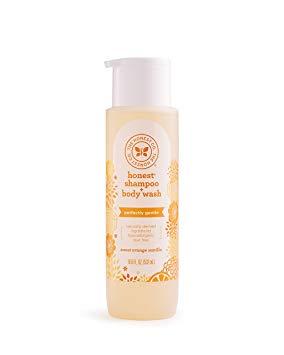 The Honest Company Perfectly Gentle Shampoo and Body Wash, Sweet Orange Vanilla, 18 Fluid Ounce