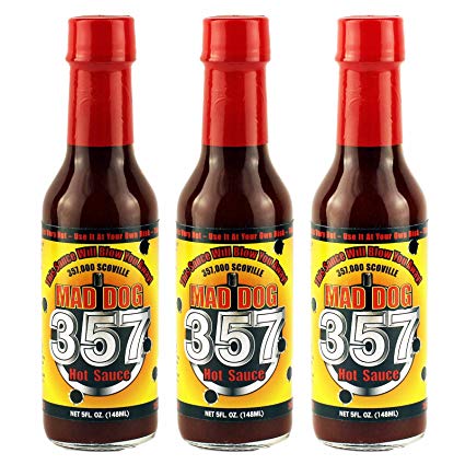Mad Dog 357 Hot Sauce 5oz, 3 pack