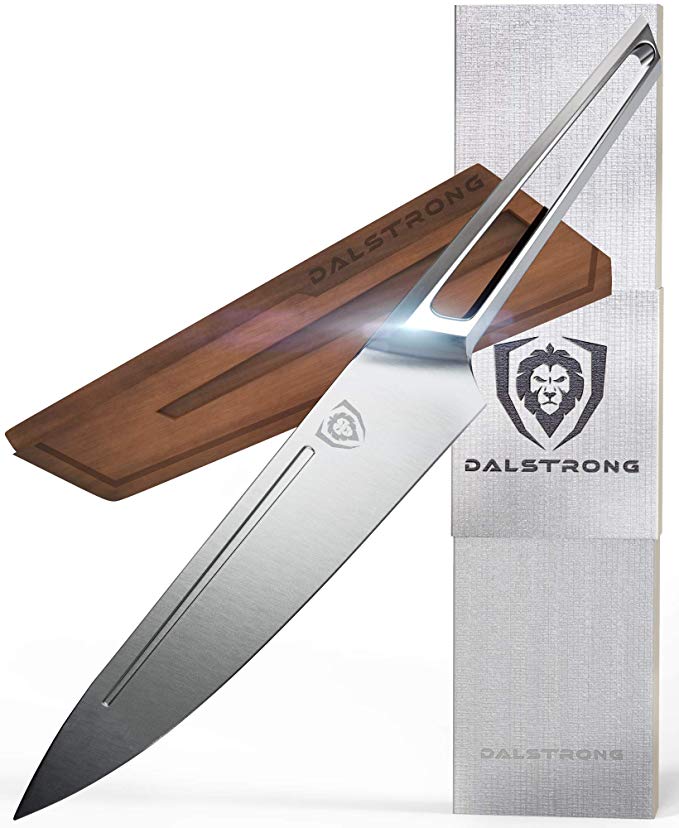 DALSTRONG Chef's Knife - Crusader Series - Forged Thyssenkrupp High-Carbon German Stainless Steel - 8" - w/Magnetic Sheath - NSF Certified