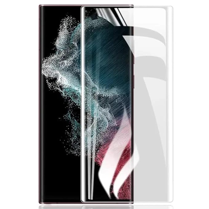 Skinomi Samsung Galaxy S23 Ultra UV Tempered Glass, 9H Hardness Full Adhesive Curved Edge to Edge Screen Guard Protector for Galaxy S23 Ultra -Pack of 1