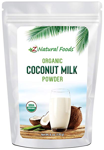 Z Natural Foods Organic Coconut Milk Powder - All Natural Creamer - 6 oz