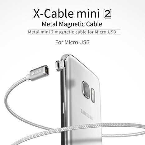 Micro USB Cable Wsken Mini2 Magnetic LED USB Sync and Fast Charger Cable for Android /Samsung