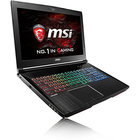 MSI Computer GT62VR Dominator-027 15.6" Core i7-6700HQ 16GB 128GB SSD   1TB HDD Win10 Notebook