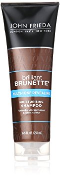 John Frieda Brilliant Brunette Multi-tone Revealing Moisture Shampoo for Natural or Highlighted Brunette, 8.45 Ounce (Pack of 2)