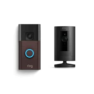 All-new All-new Ring Battery Doorbell with Ring Stick Up Cam Battery (Black)