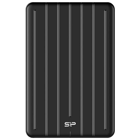 SP Silicon Power 2Tb Portable Ssd, USB-C, Aluminum Case USB 3.2 Gen 2 Type-C External Solid State Drive, Up to 520Mb/S, Bolt B75 Pro Series