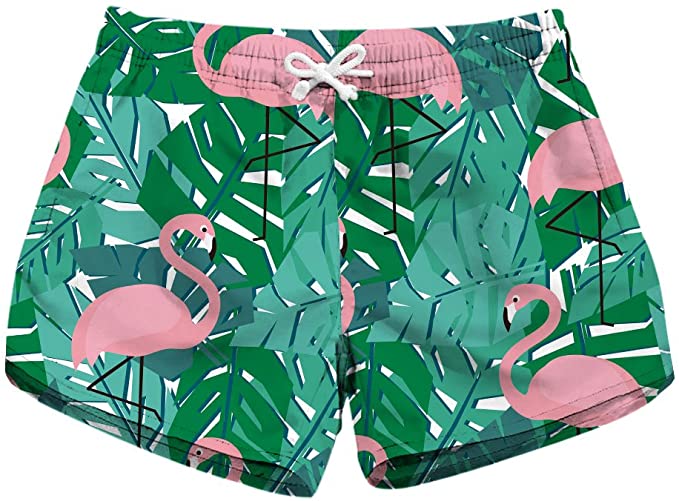 Honeystore Women's Casual Swim Trunks Quick Dry Print Boardshort Beach Shorts