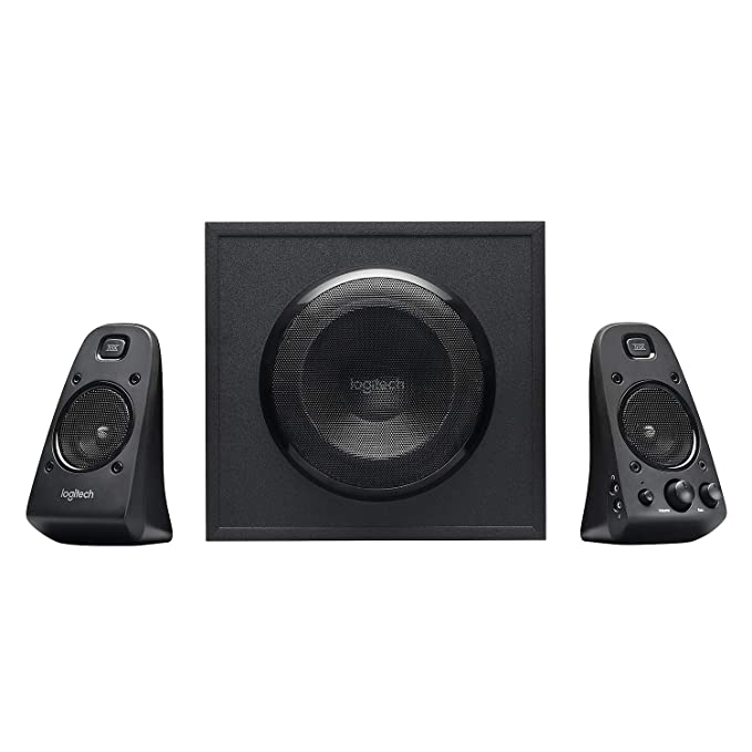 Logitech Z623 THX 2.1 Speaker System with Subwoofer, THX Certified Audio, 400 Watts Peak Power, Deep Bass, Multi Device, 3.5mm & RCA Inputs, Easy Controls, PC/PS4/Xbox/DVD Player/TV/Smartphone/Tablet