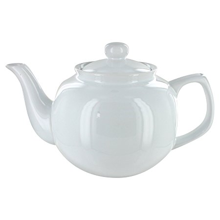 English Tea Store 6 Cup Teapot White Gloss Finish