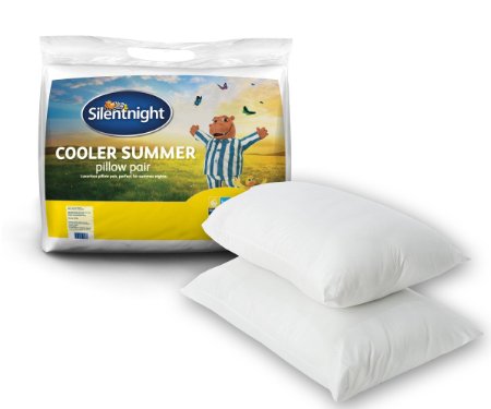 Silentnight Cooler Summer Pillow, Pack of 2