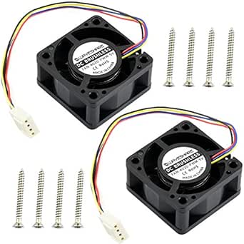 2 Pack Fan-4020-PWM-5V for Jetson Nano Developer Kit and B01 Version, Dedicated DC 5V Cooling Fan Brushless Fan 4PIN Reverse-Proof Connector PWM Speed Adjustment Strong Cooling Air 40mm×40mm×20mm