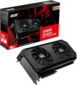 Acer Nitro AMD Radeon RX 7900 GRE Overclocking Graphics Card | 16GB GDDR6 256-bit 18 Gbps | Dual Nitro FrostBlade Ringed Fans | TPD 301W | 1 x HDMI 2.1 & 3 x DisplayPort 2.1